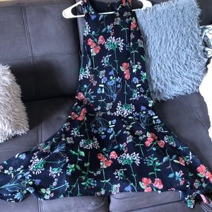 TOMMY HILFIGER Blue Floral Sleeveless Dress Size4P